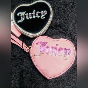 Juicy Couture Heart Shaped Wristlet Wallets/coin purse